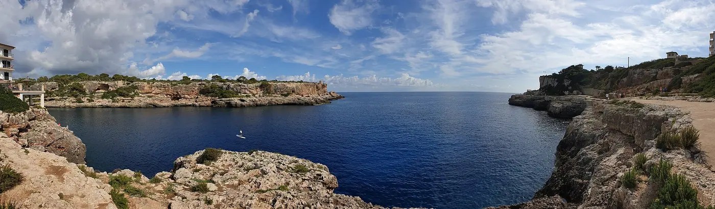 Panorama de la crique de Cala Figuera près de Santanyí